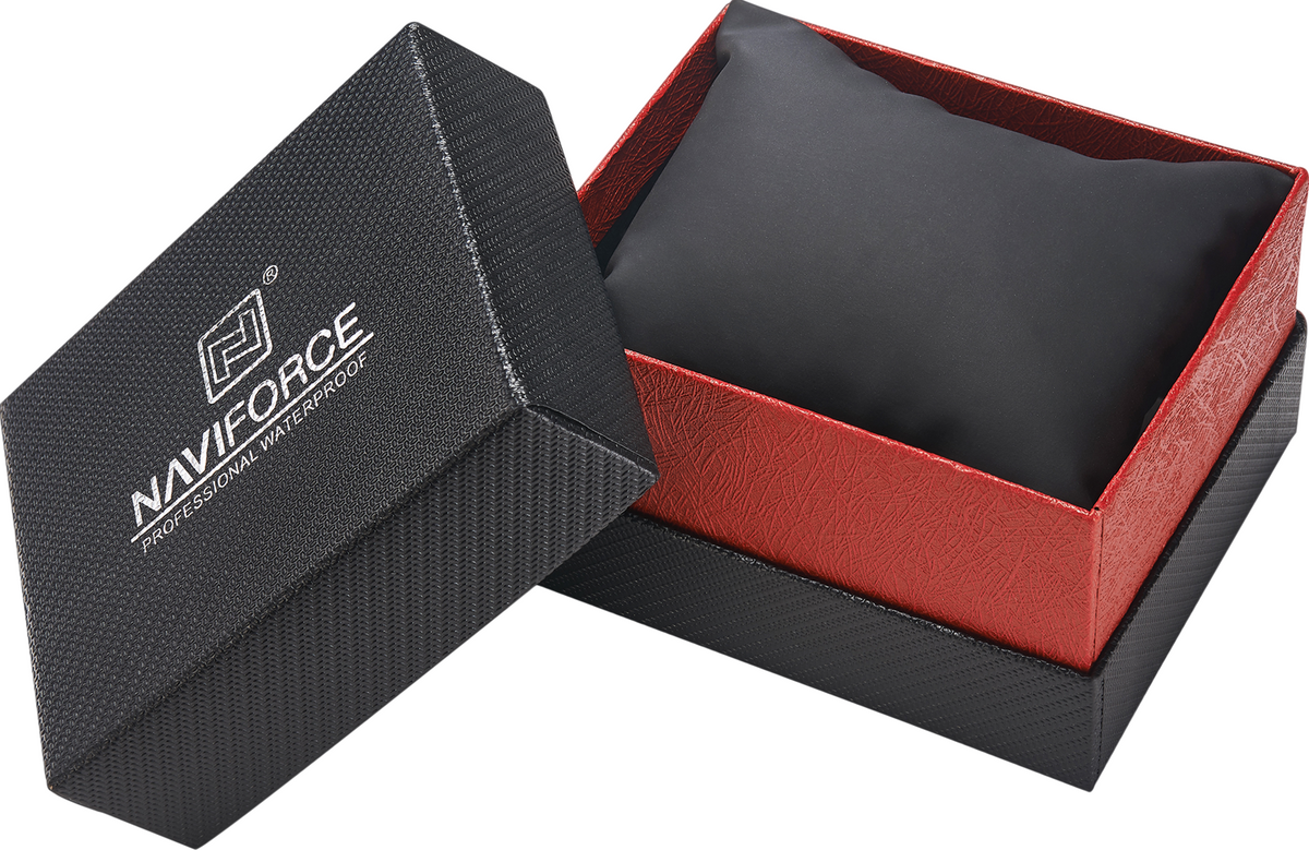 NAVIFORCE High Quality Original 2022 Watch Box Fashion Black Red Box N