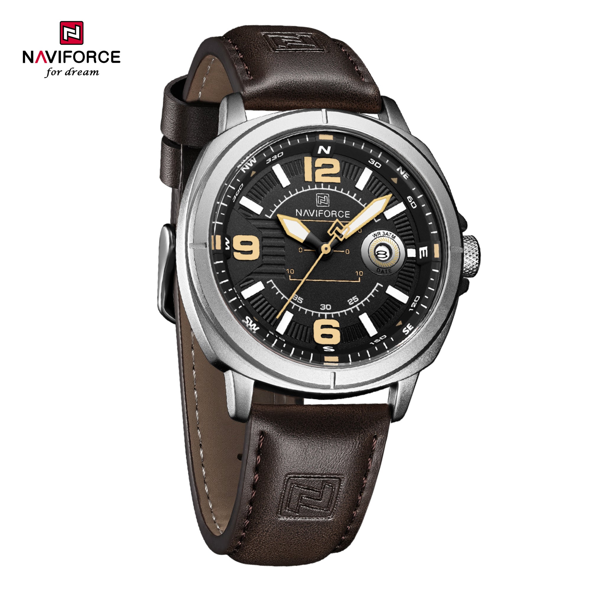NAVIFORCE 8078 Men's Sport Watches 3 Bar Waterproof High Quality