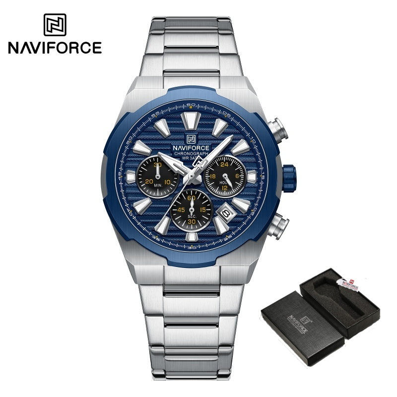 Original Brand NAVIFORCE Men's Watch Waterproof Quartz Clock