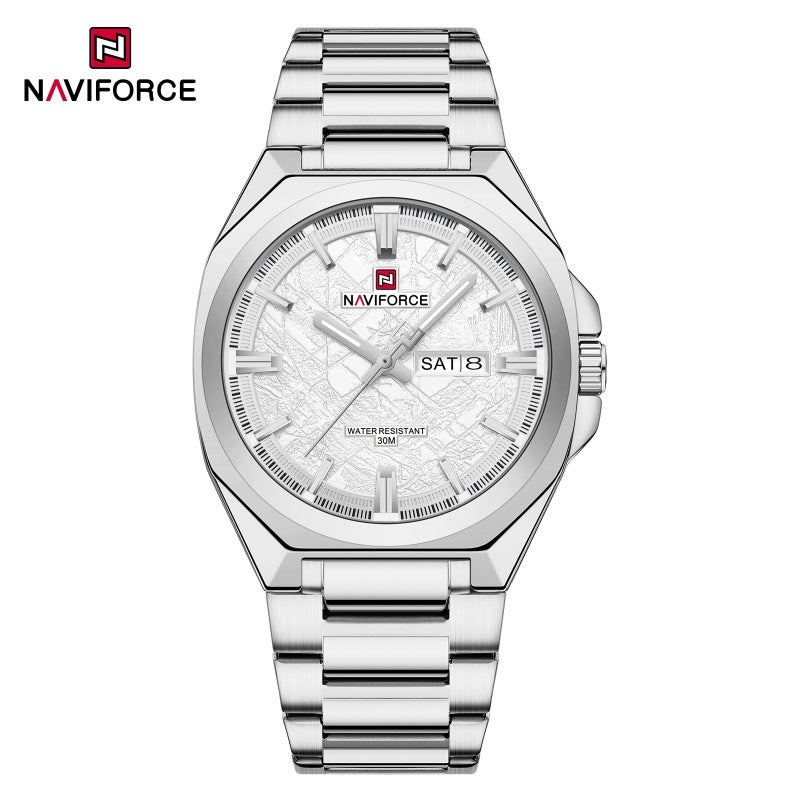 New Style NAVIFORCE Men's Wrist Watch 3ATM Waterproof Stainless