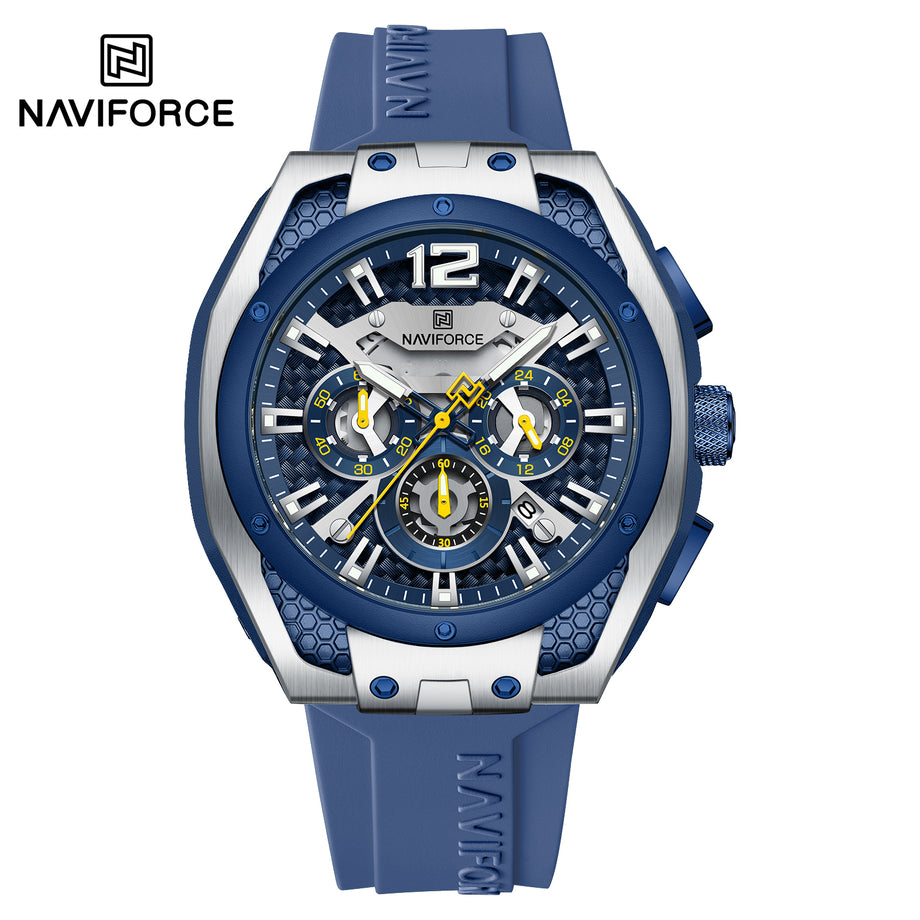 Naviforce Men's NF8063 Quartz Chronograph Watch – 3ATM Water
