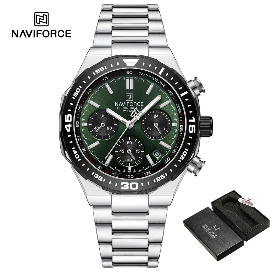 Men's Watch NAVIFORCE 8049 3ATM Stainless steel strap watch – THE