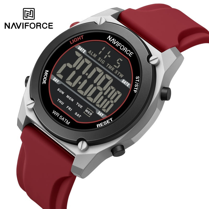 New NAVIFORCE Men's Sport Waterproof Shockproof Watch with Night Light ...