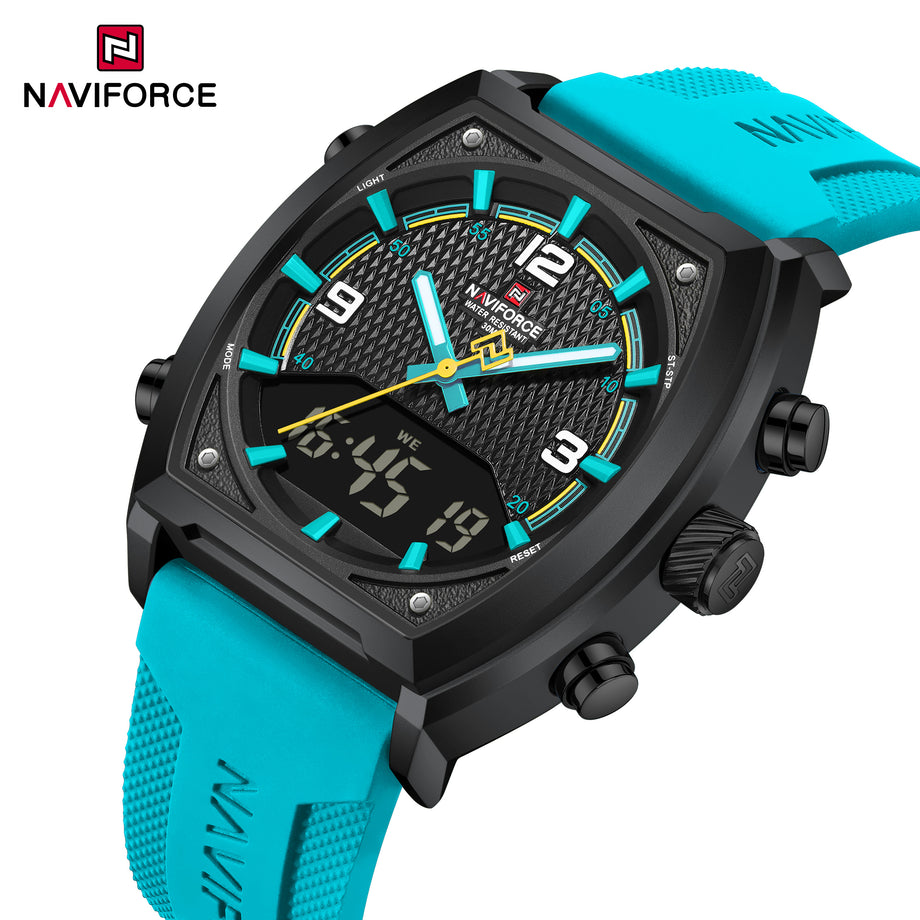 2025 NAVIFORCE NF9242 Japan Quartz + LCD Digital Watch – Sport