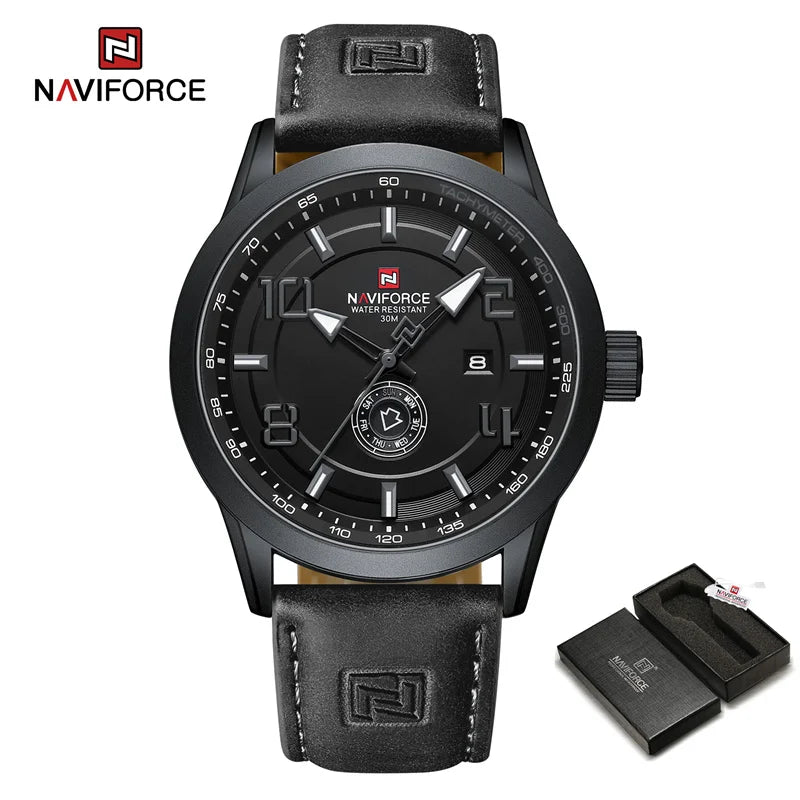 NAVIFORCE NF9229 Brand Original Fashion Luxury Quartz Date Week Lumino THE NAVIFORCE