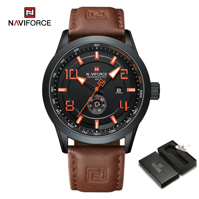 NAVIFORCE NF9229 Brand Original Fashion Luxury Quartz Date Week Lumino THE NAVIFORCE