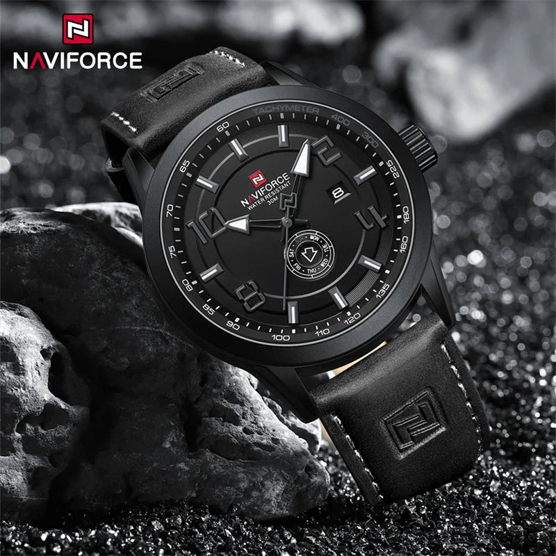 NAVIFORCE NF9229 Brand Original Fashion Luxury Quartz Date Week Lumino THE NAVIFORCE