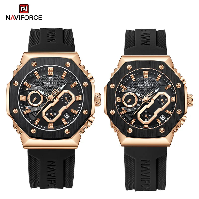 Naviforce couple watch hotsell
