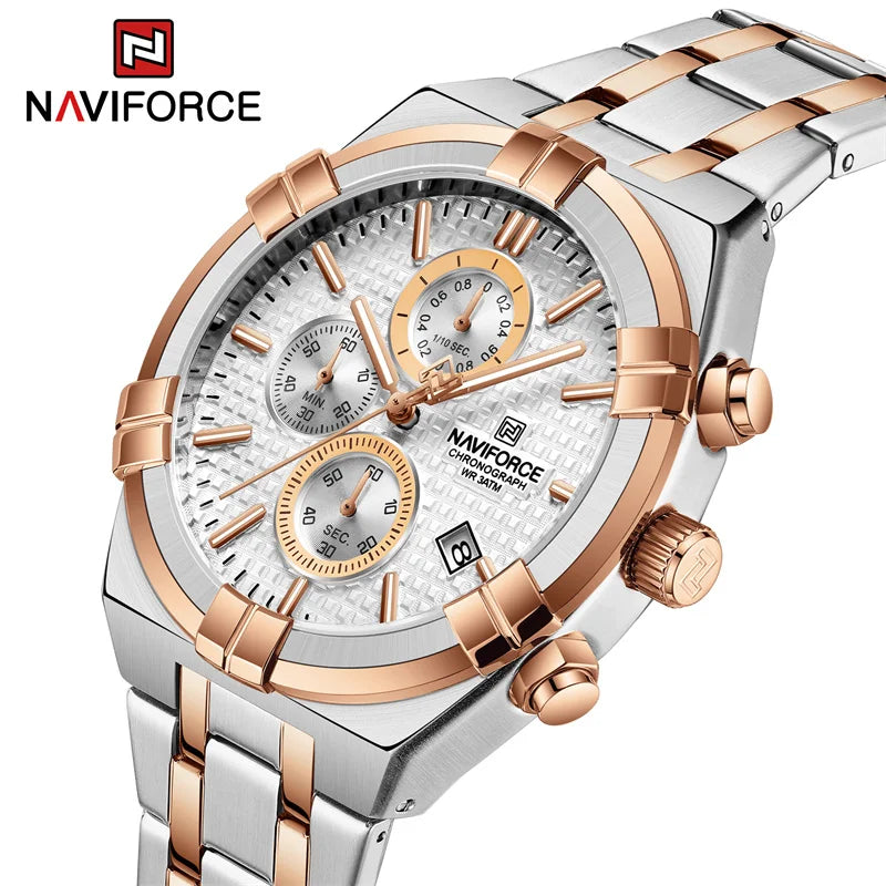 Naviforce chronograph watch clearance price