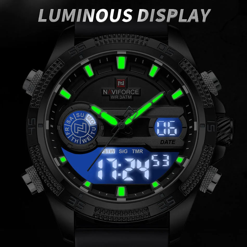Naviforce analog top digital watch
