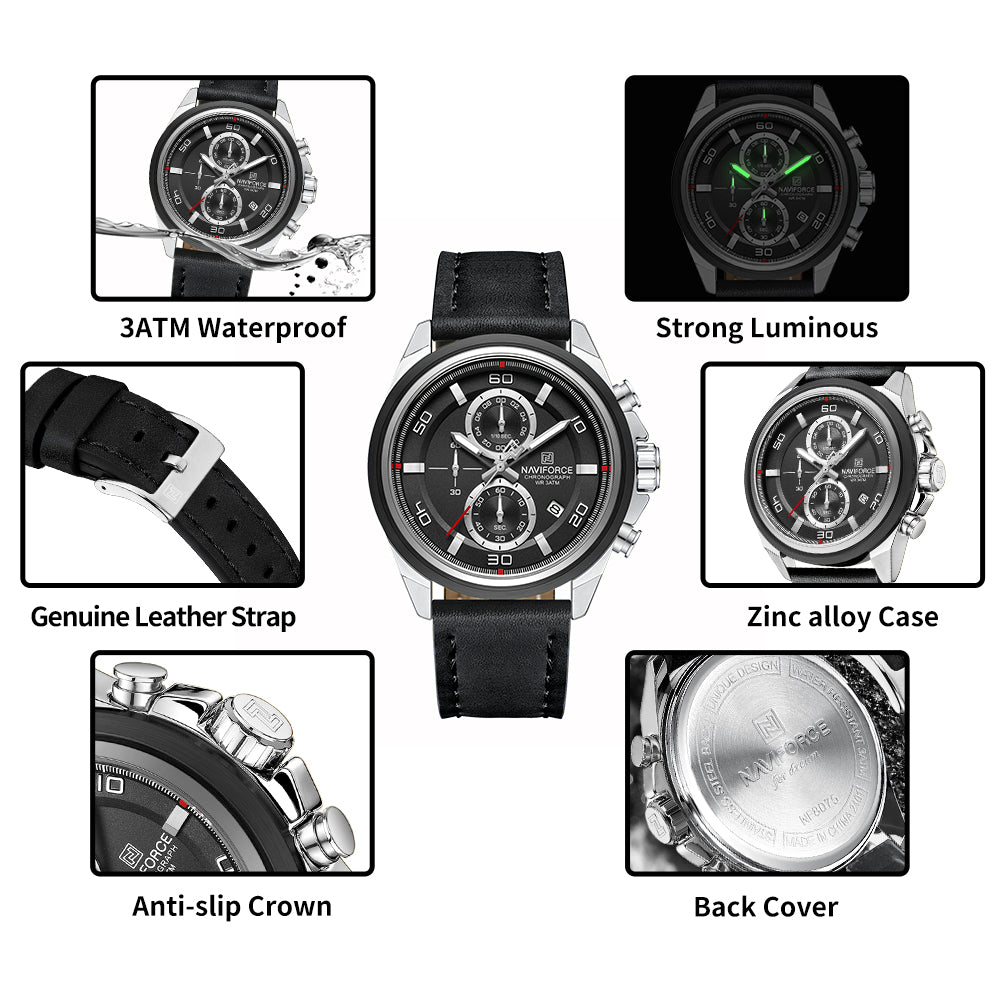 Naviforce NF8075 Quartz Chronograph Watch description image 9