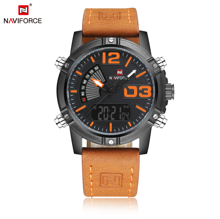 Naviforce digital analog watch discount