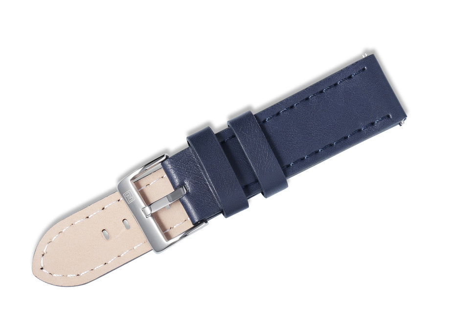 NAVIFORCE Genuine Leather Strap Watch Band 23mm Black