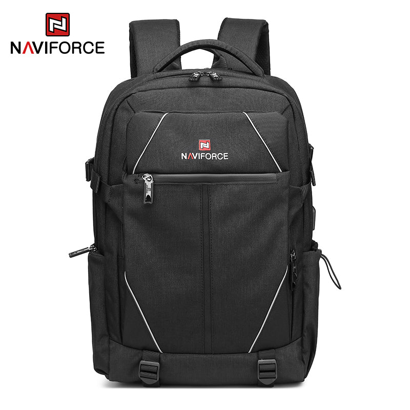 NAVIFORCE Fashion Backpacks Large Capacity Business Casual Travel USB ...