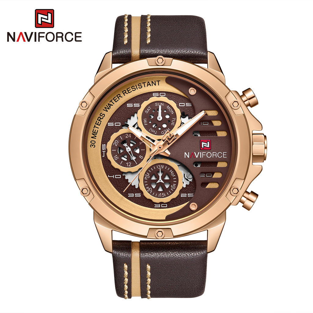 NAVIFORCE Sport Military Watches for Men Waterproof Watch Analog Quart ...