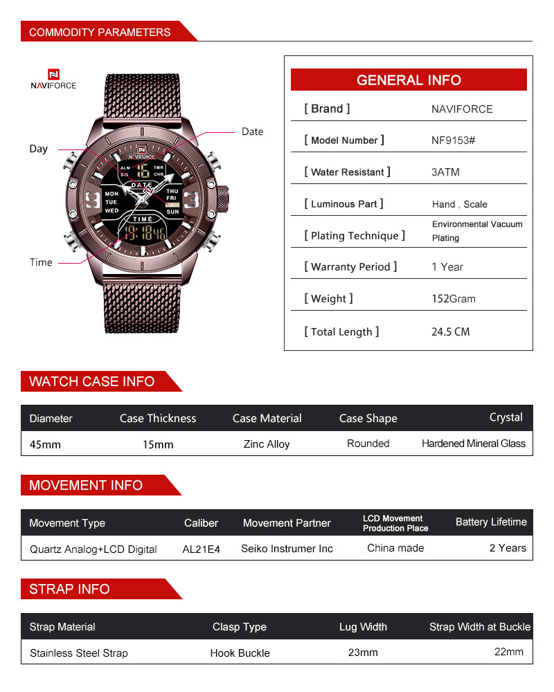 Digital watch 2025 price list