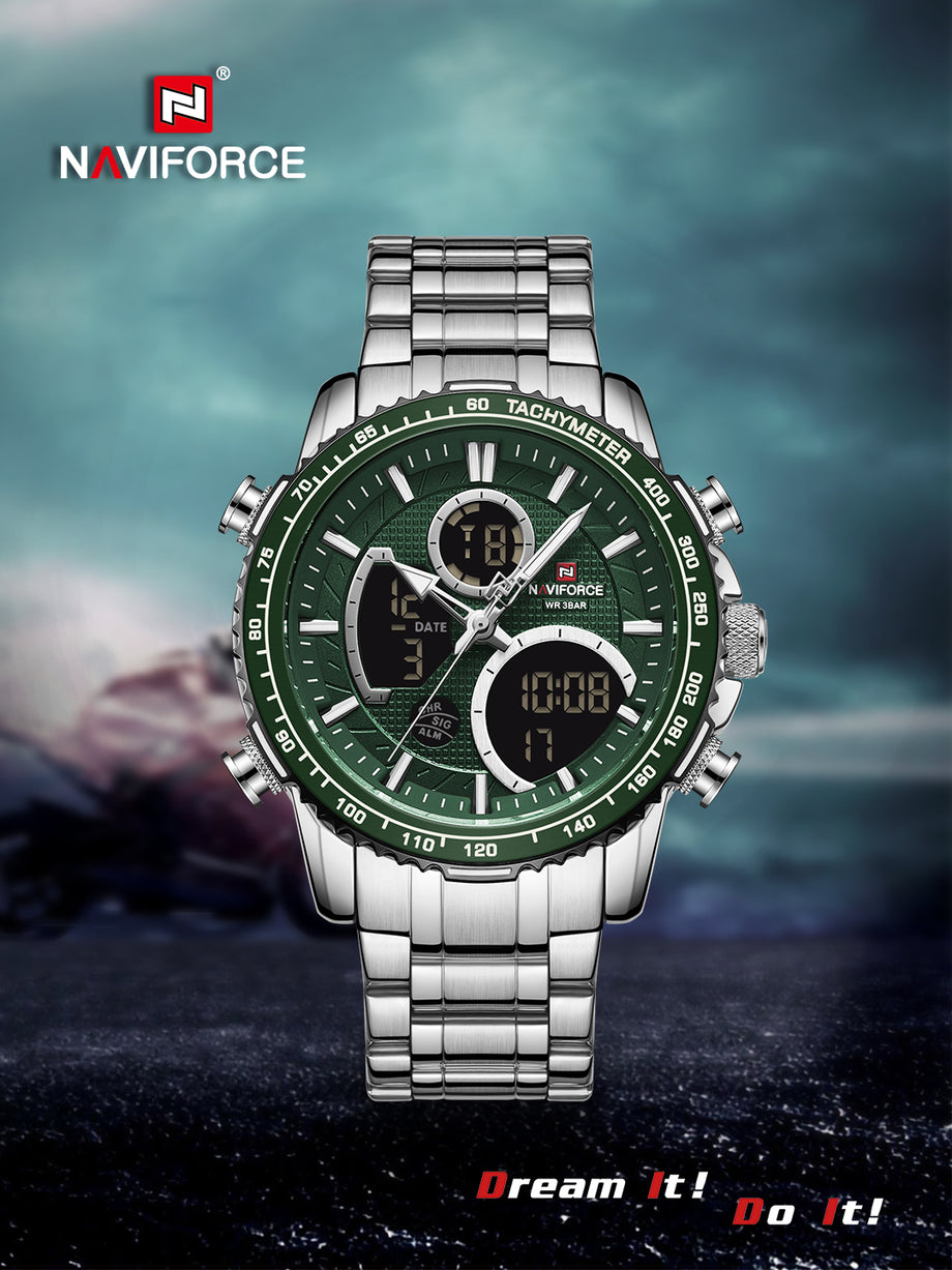 NAVIFORCE Men Digital Sports Watches Multifunction Chronograph