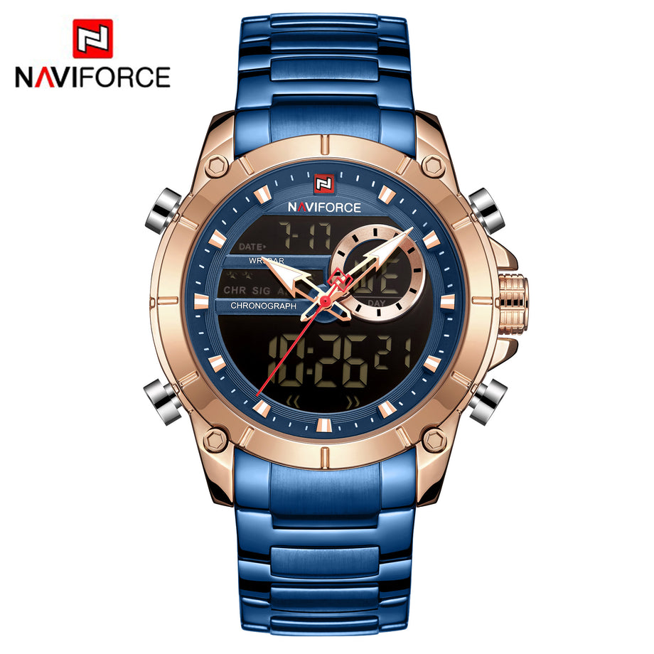 Naviforce digital hotsell analog watch