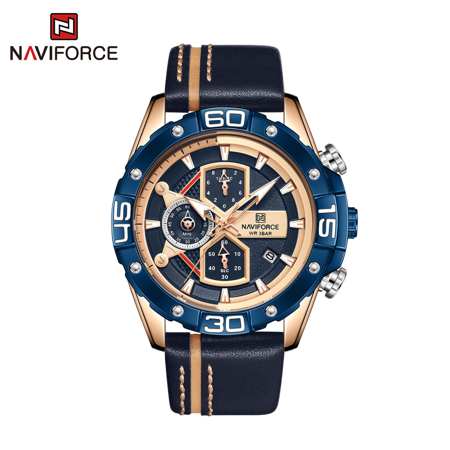 NAVIFORCE Sport Watches for Men Military Quartz Stainless Steel