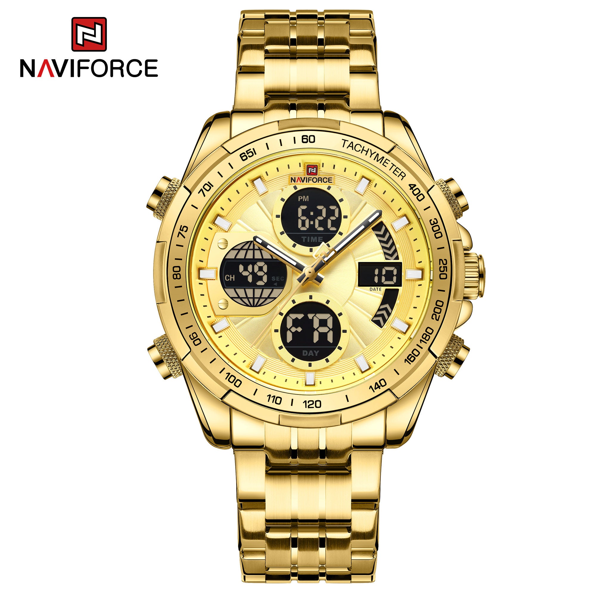 NAVIFORCE 2022 Men's Multifunctional Military Sport Watches Digital An ...