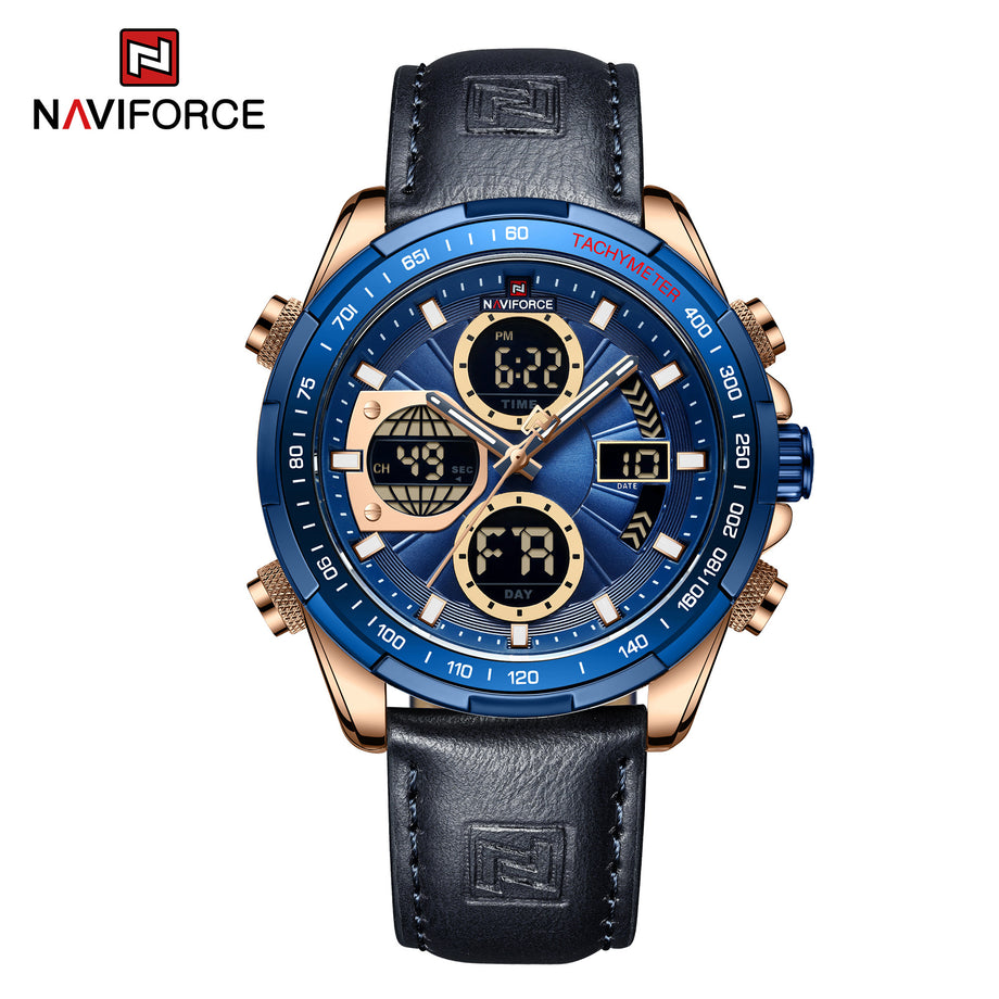 NAVIFORCE Men's Sport Watches Digital Analog Quartz Waterproof Multifu –  THE NAVIFORCE